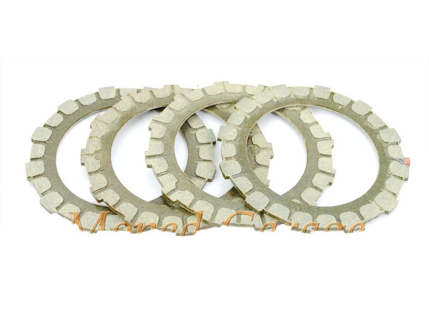 Diverse / Import Čtyřdílná sada spojkových lamel pro Simson S 51, 53, 70, 83, SR 50, 80, Schwalbe KR 51/2