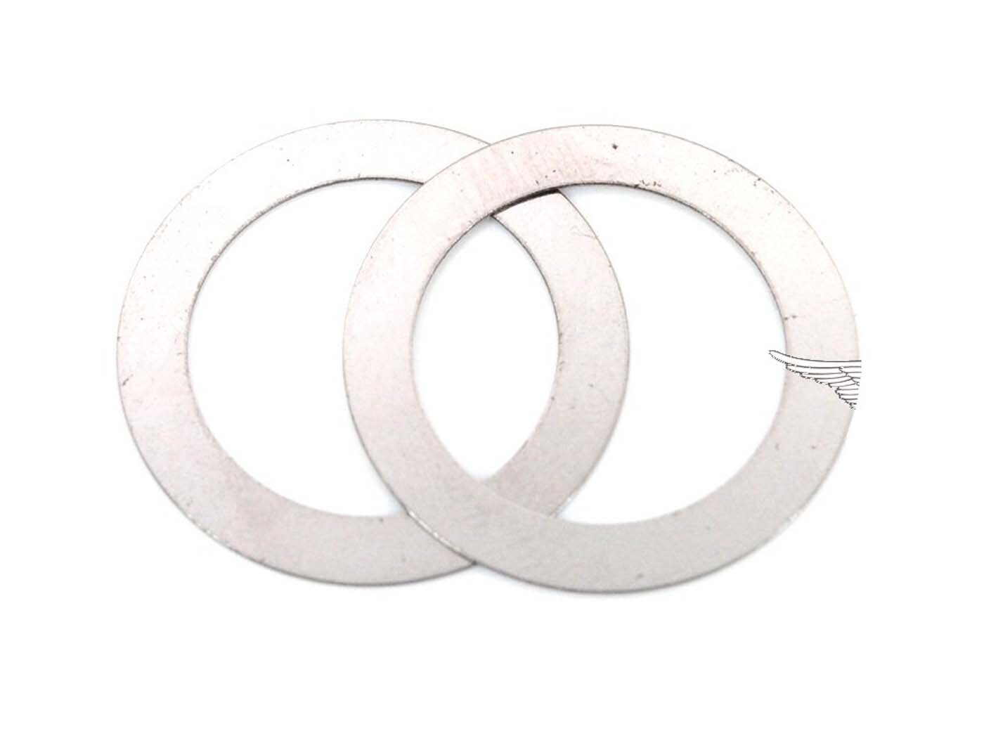 Diverse / Import Vymezovací podložky 17/24 mm 0,1 mm 2 ks pro Kreidler Florett, Flory, RS, RMC, LF, LH, Eiertank, Super 4, TM, Zündapp C 50 Typ 441