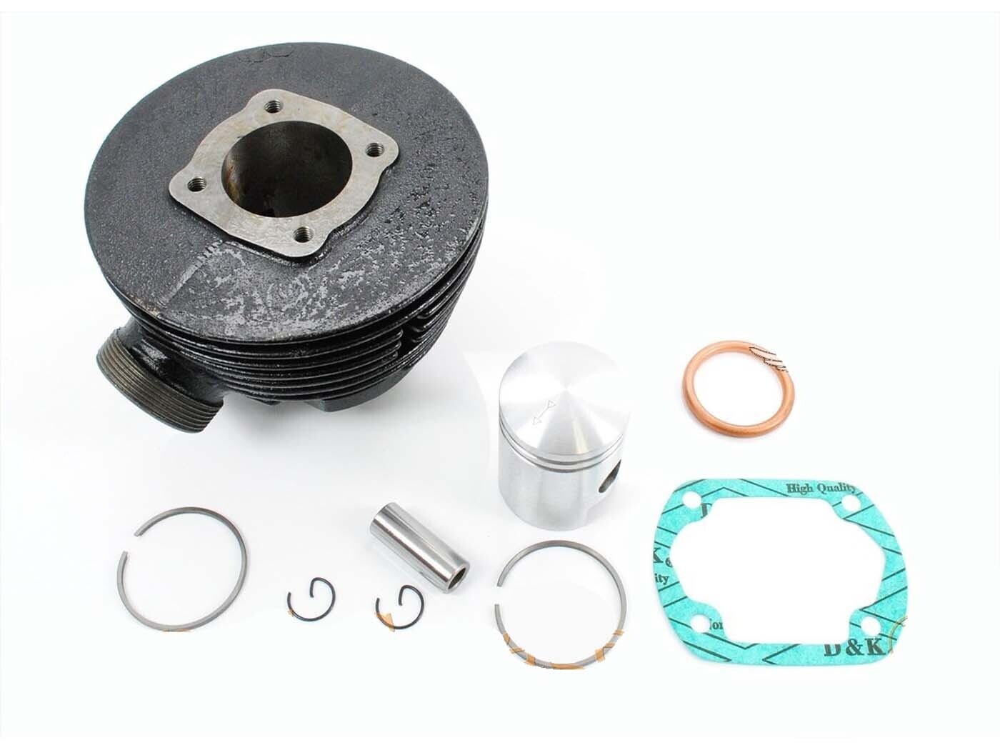 Diverse / Import Sada válce litina 47 ccm 120 mm 38 mm 14 mm 12 mm pro Sachs, Hercules 219, 218, 220, Miele, DKW, KTM, Göricke, Gritzner