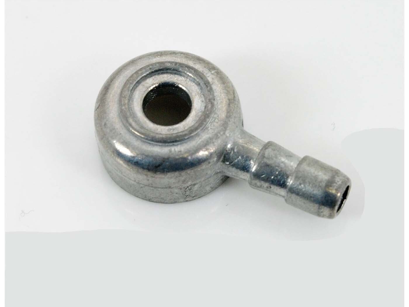 Diverse / Import Spojka pro palivovou hadičku Dellorto, rovná kovová, pro Piaggio Ciao, Bravo, Garelli Bonanza