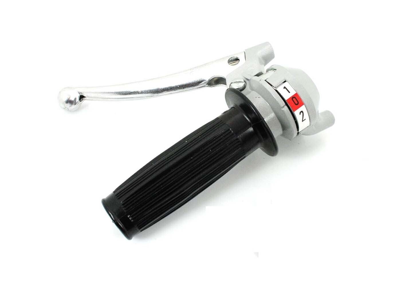 Diverse / Import Řadicí páka 2-stupňová šedo-stříbrná pro Zündapp Bergsteiger M 25, 50, ZR Z, Sachs 504, 505, Hercules Prima, M, KTM, DKW