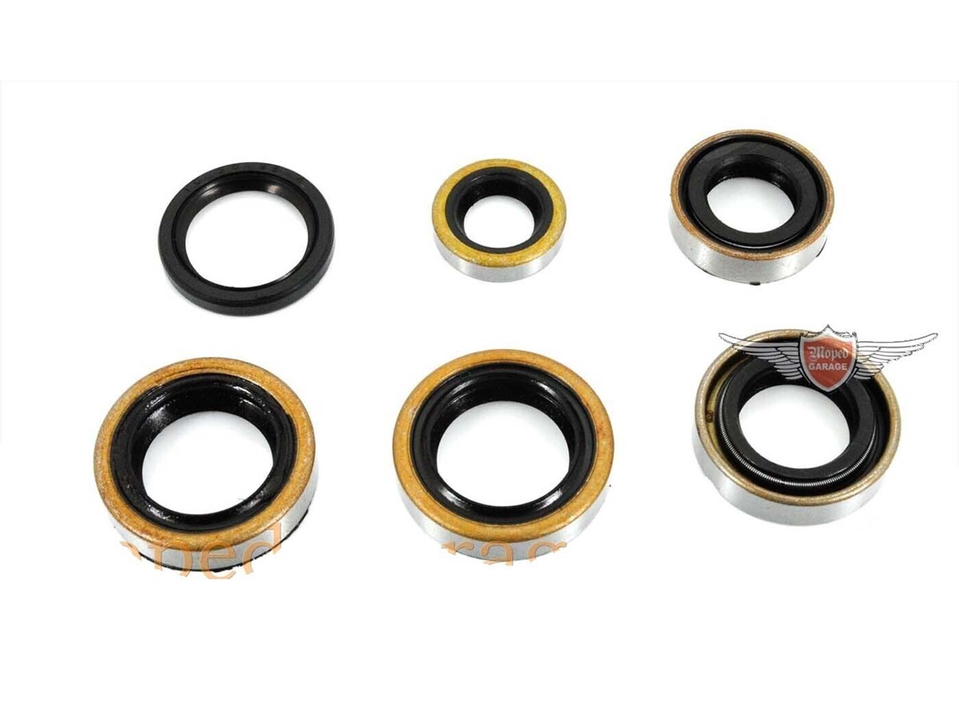 Diverse / Import Sada simeringů 6dílná 15x24x7 mm, 17x28x7 mm pro Zündapp GTS, CS, CX, Hai 50