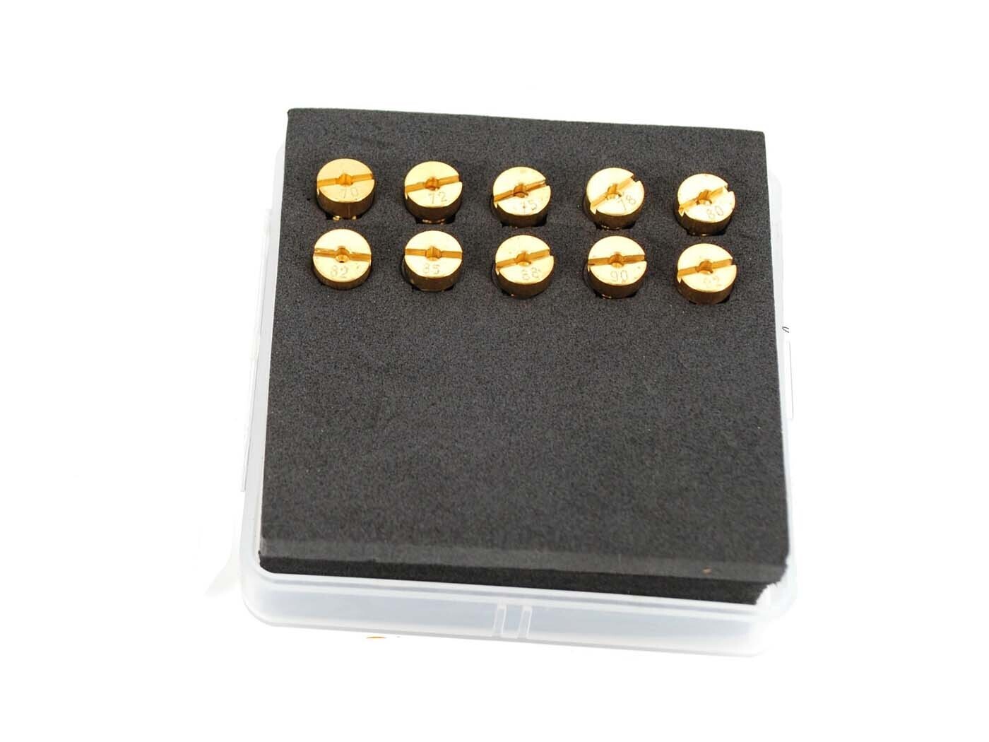 Diverse / Import Hlavní trysky mosazné 5 mm sada 70–92 pro Dell Orto