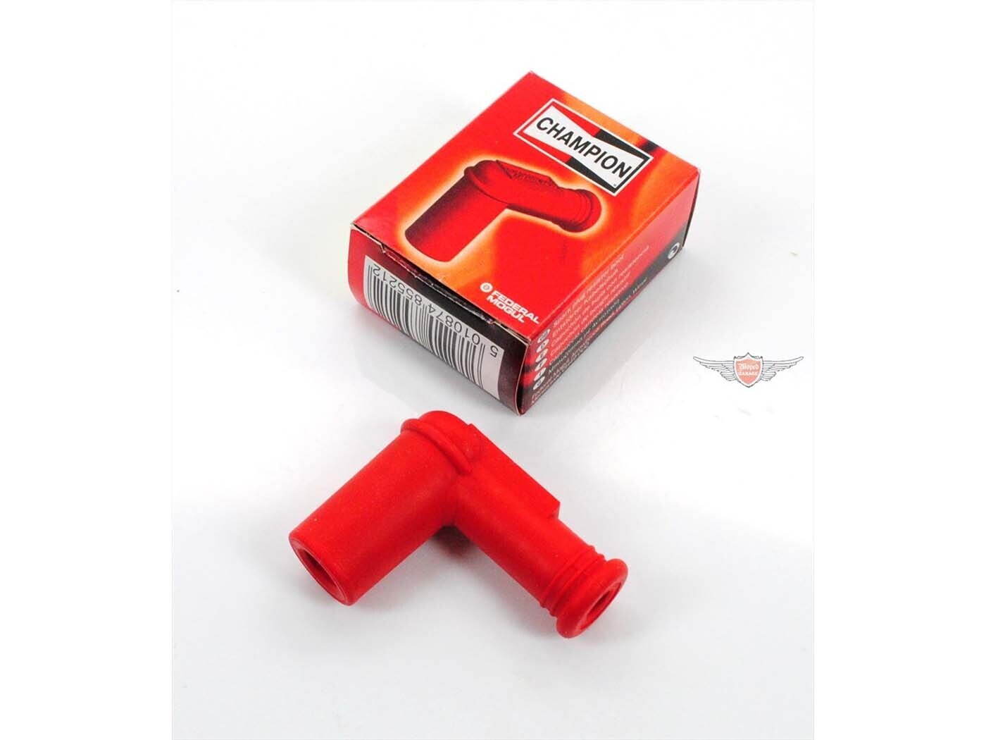 Diverse / Import Fajfka zapalovací svíčky Champion silikonová 5 kOhm červená pro Zündapp, Kreidler, Hercules, Puch, KTM, Yamaha, Honda, Kawasaki, Suzuki
