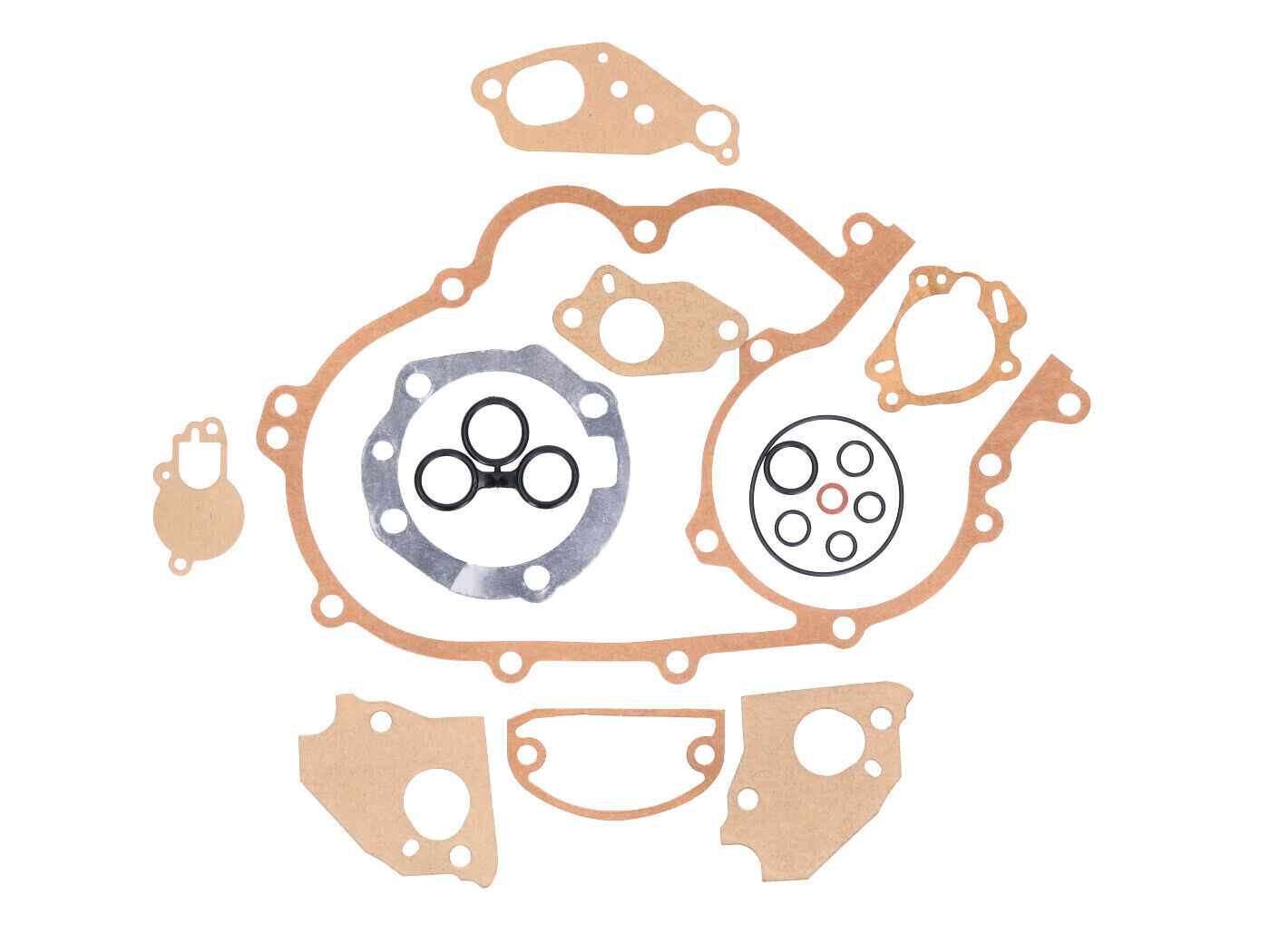 Sada těsnění Athena motoru včetně O-kroužků pro Vespa PX200 Lusso, COSA200