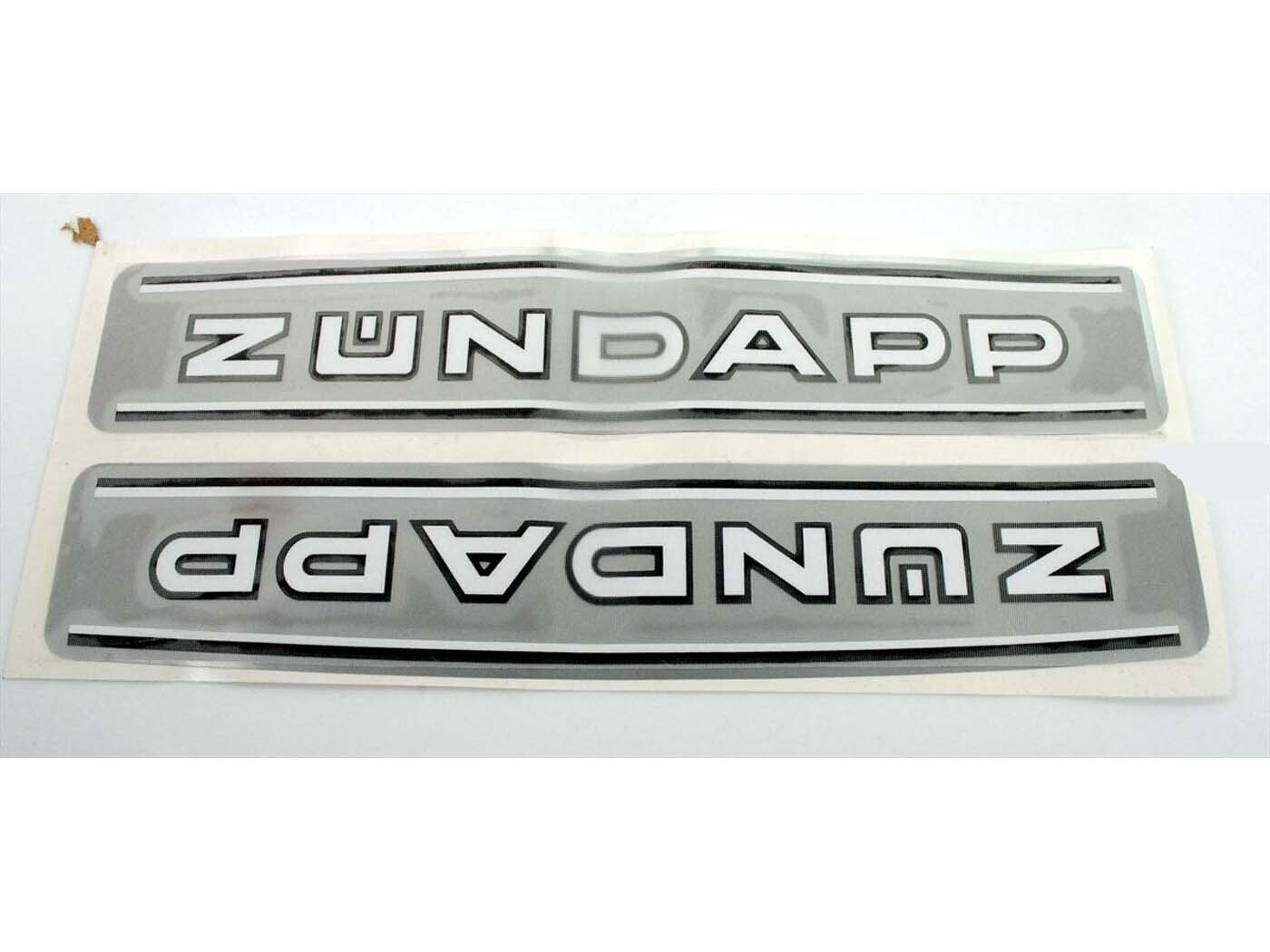 Diverse / Import Sada samolepek na nádrž stříbrná metalíza 250x47mm pro Zündapp 529 KS, GTS, C50