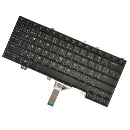 Kompatibilní HH53H klávesnice na notebook CZ/SK černá, podsvícená, s rámečkem