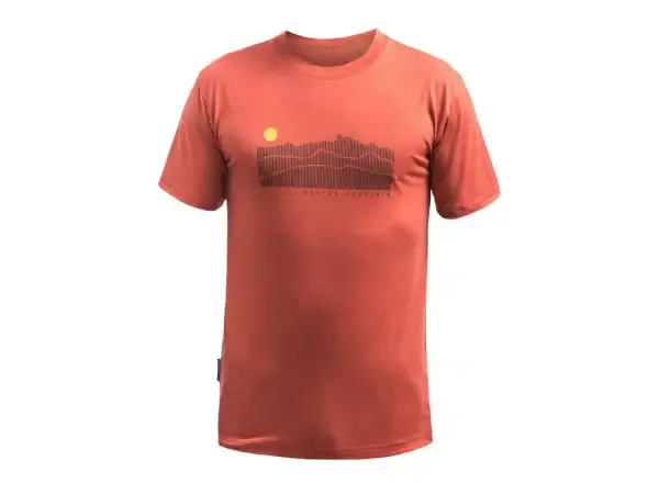 Sensor Merino Active Sunrise pánská vrstva krátký rukáv Terracota vel. M