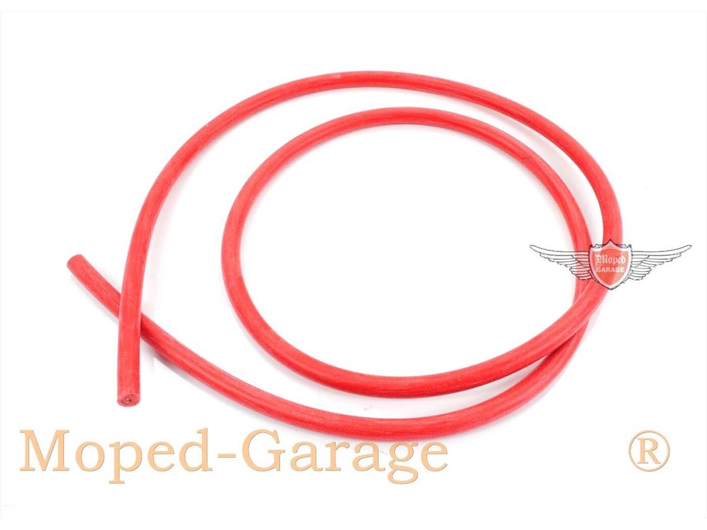 Diverse / Import Zapalovací kabel 1 m silikonový červený D=7 mm pro Zündapp, Kreidler, Hercules, Puch, KTM, DKW, moped, skútr, motocykl