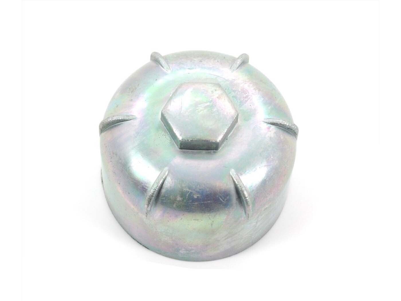 Diverse / Import Víčko plovákové komory Bing, kovové stříbrné, pro Kreidler Florett, Zündapp M 25, 50, Puch, Hercules