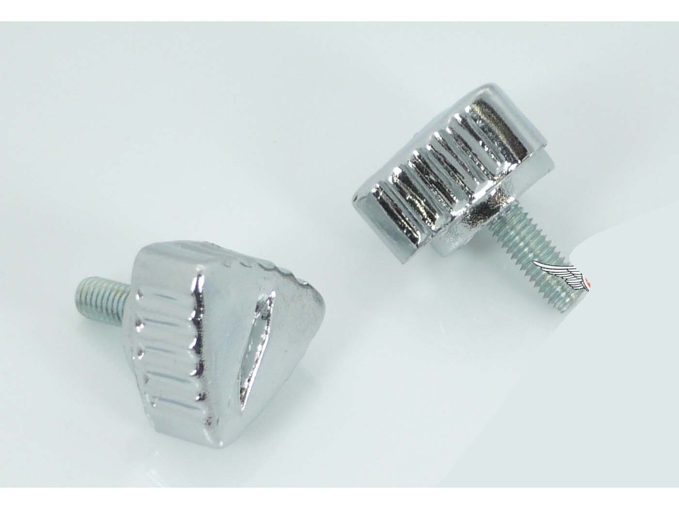 Diverse / Import Sada šroubů 2dílná 13 mm chrom pro Puch Maxi, moped, moped, mokick