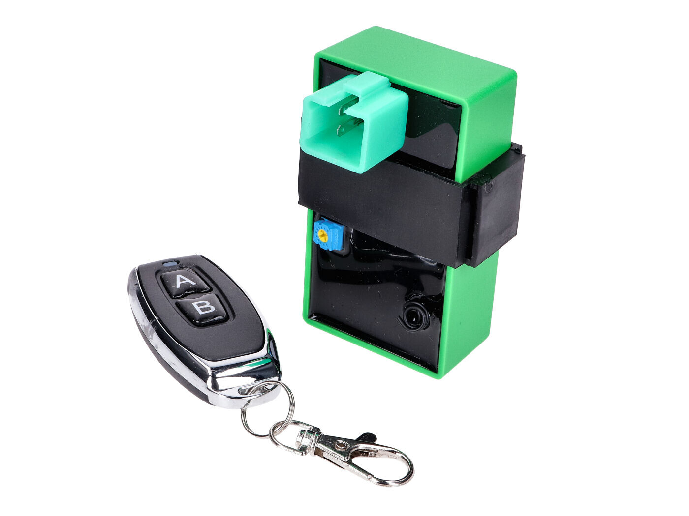 101 Octane Nastavitelný omezovač rychlosti s rádiovým dálkovým ovládáním pro AGM, Explorer, Alpha Motors, Nova Motors, čínské skútry s motorem 4T GY6 (karburátor ECS) Euro4- 2018-