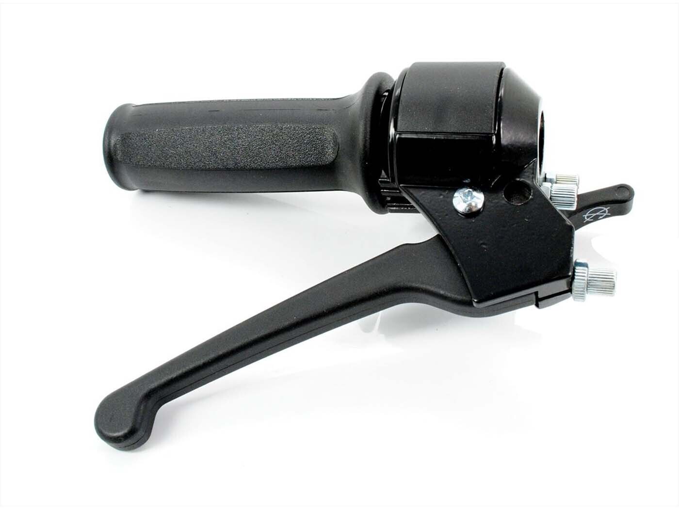 Diverse / Import Plynová rukojeť černá s gumovým gripem pro MBK, 51