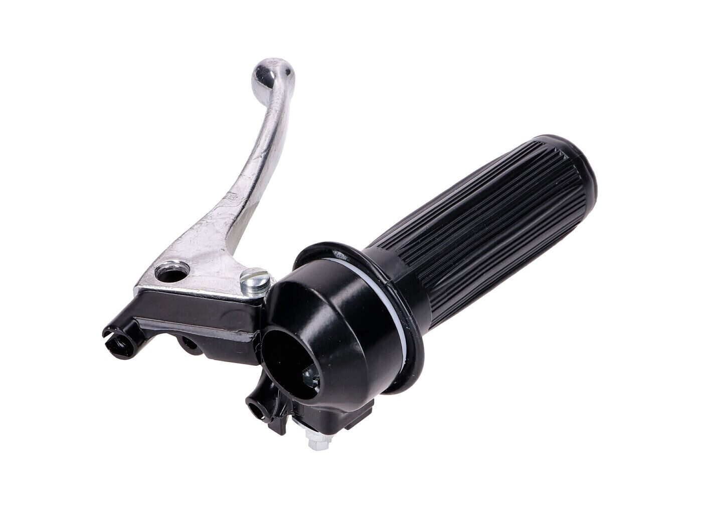 Diverse / Import Plynový grip 22 mm, z černého hliníku, 105 mm pro Zündapp, Kreidler, Hercules, Puch, DKW, KTM