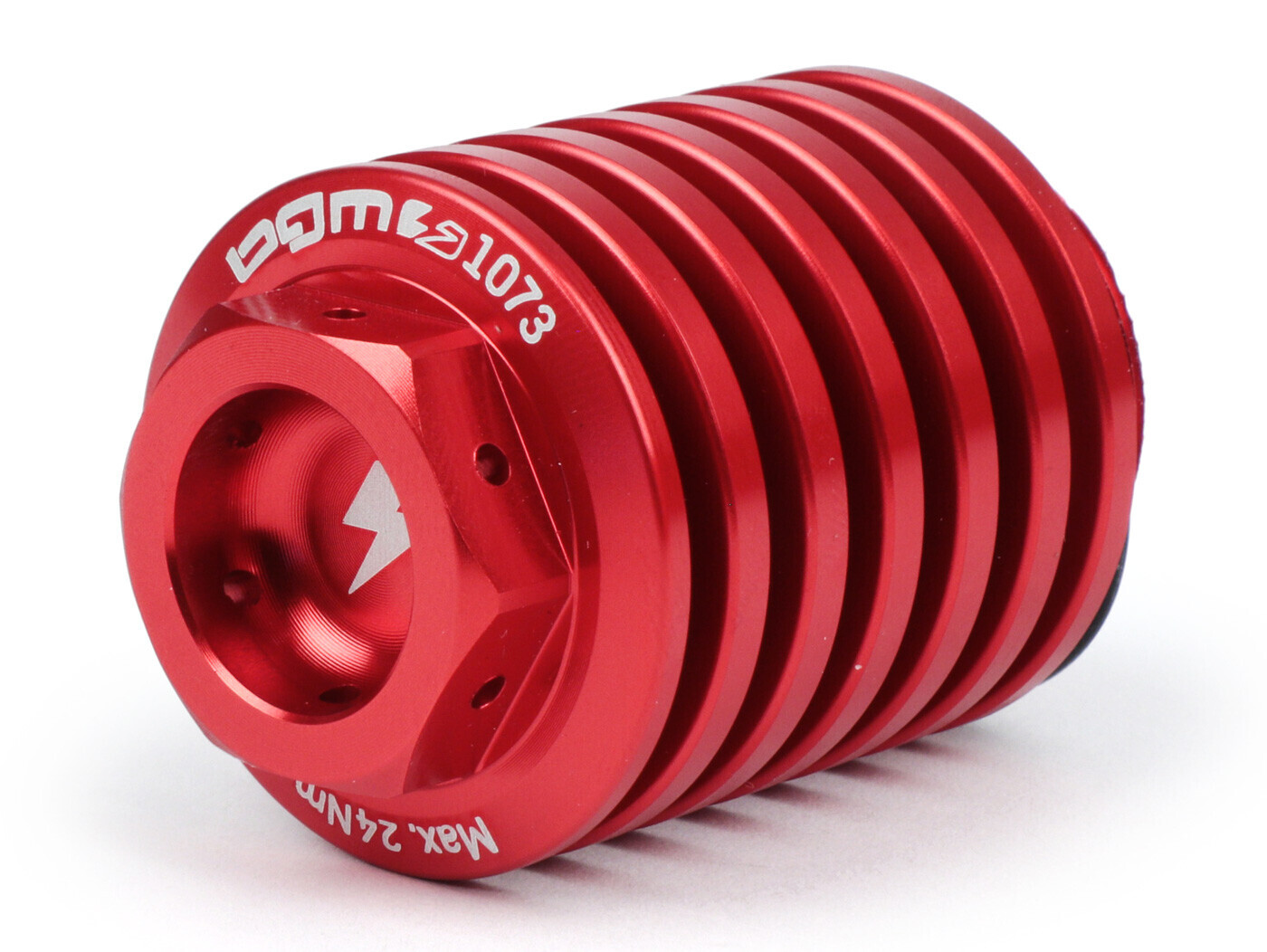 BGM PRO Vypouštěcí šroub oleje BGM PRO, CNC, červený pro všechny Piaggio Leader 125–200 ccm, LEM 125–150 ccm, HE 125–150 ccm, IGET 125–150 ccm, Quasar/HPE 250–300 ccm, Master 400–500 ccm