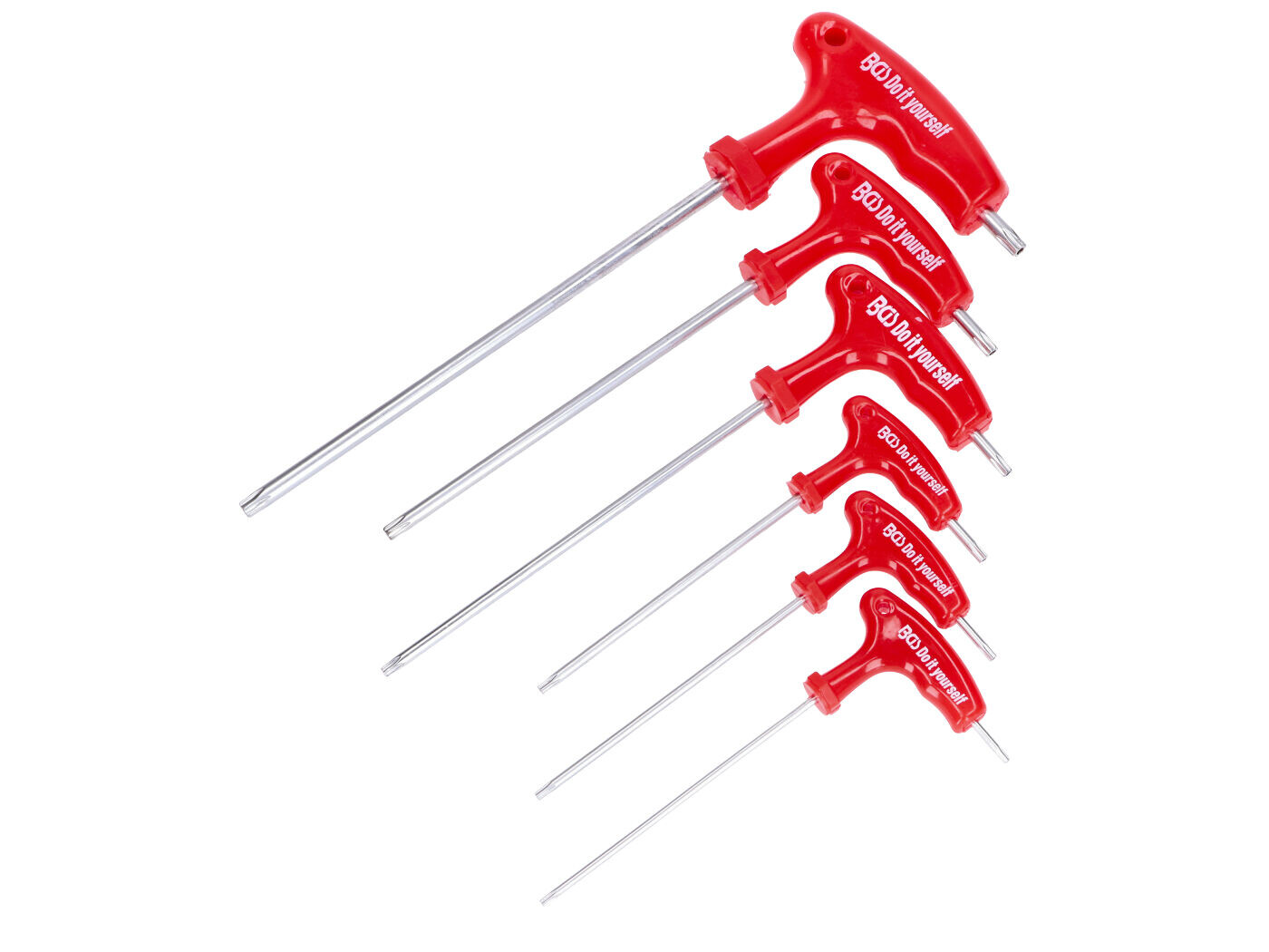 BGS technic Sada klíčů TX s otvorem T10–T40, 6dílná