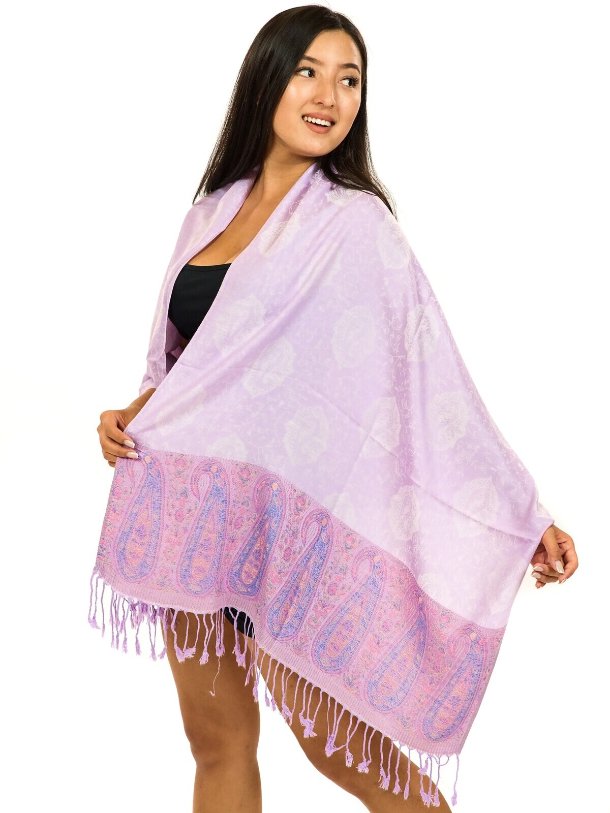 Himalife Šátek pašmína Nepal - šeříková