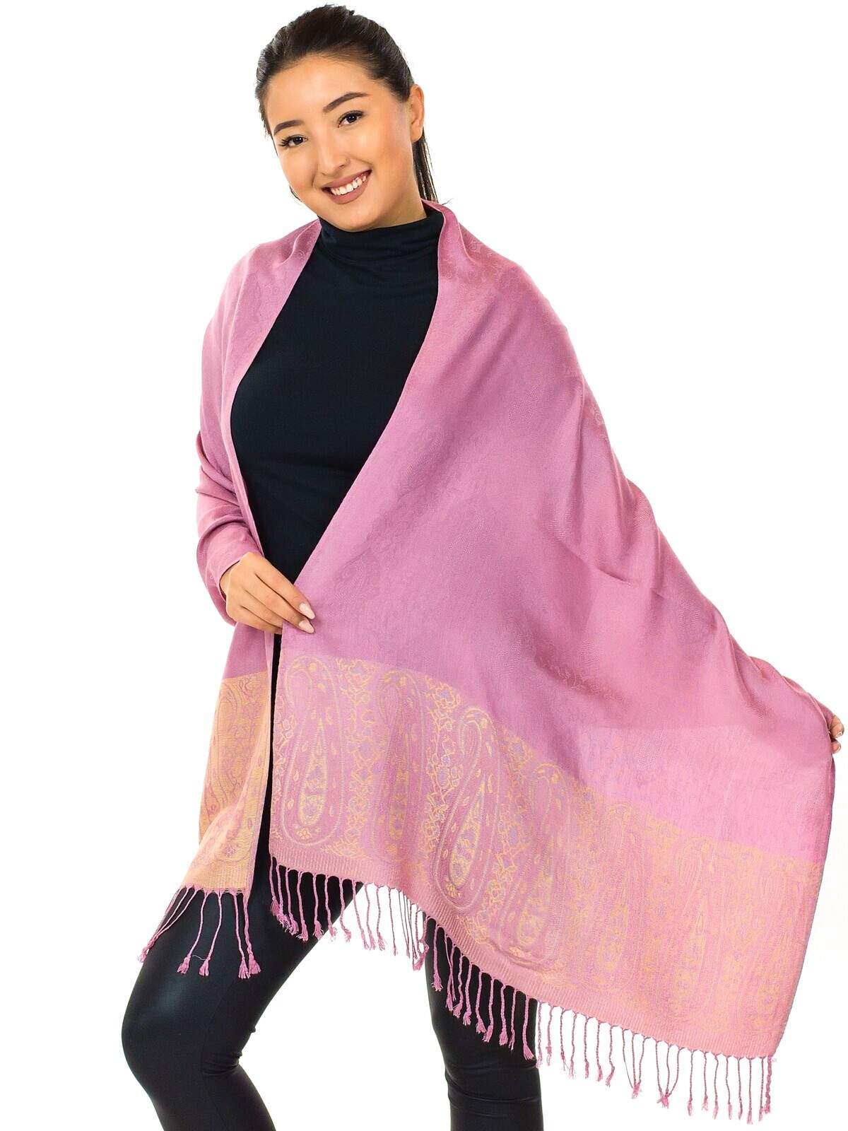 Himalife Šátek pašmína Nepal - pudrová