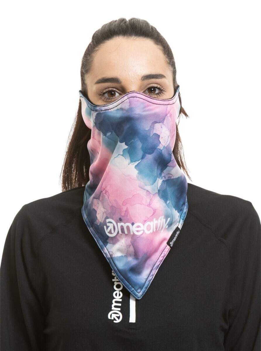 Maska meatfly frosty růžová/modrá one size