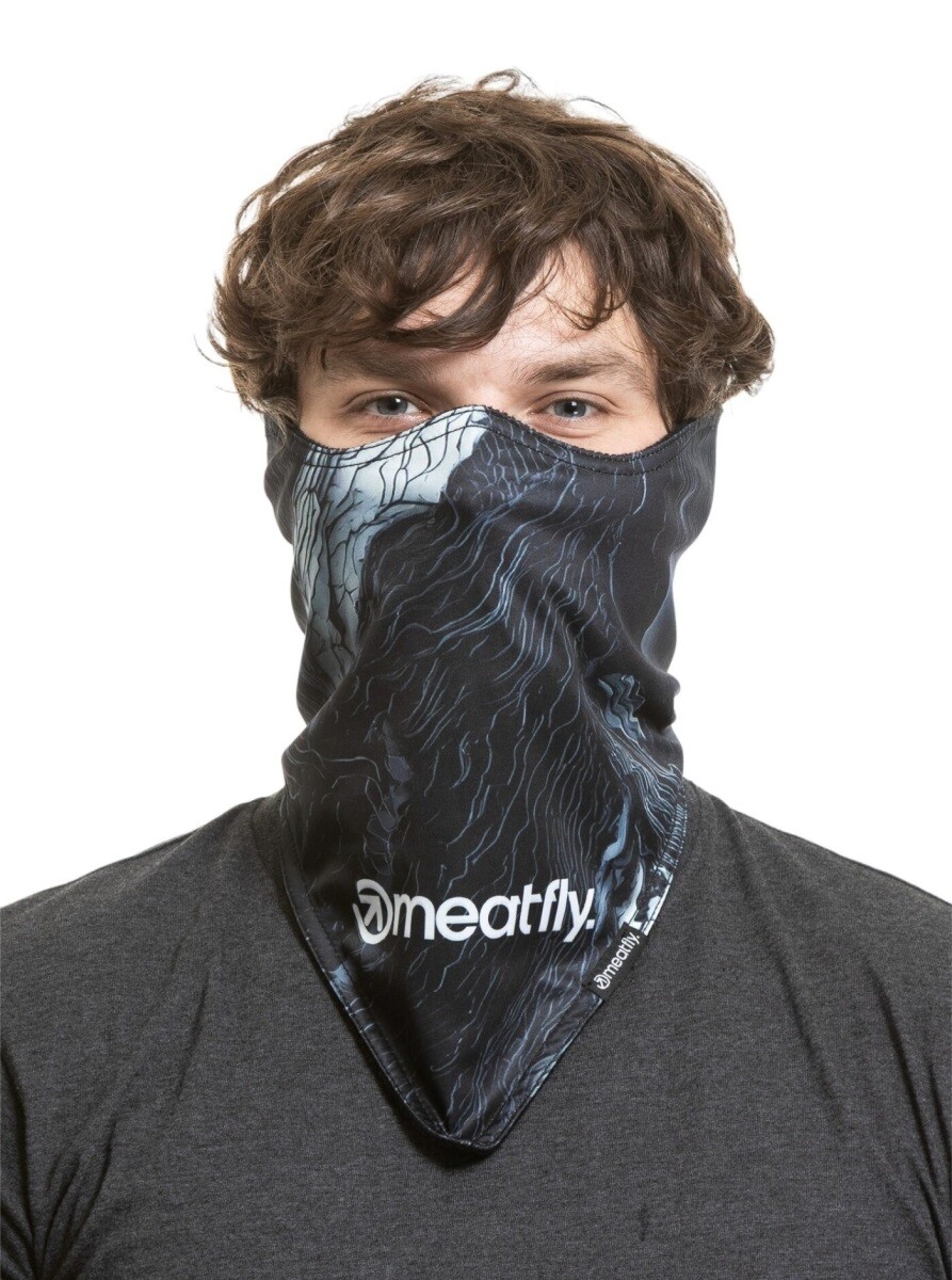 Maska meatfly frosty černá/modrá one size