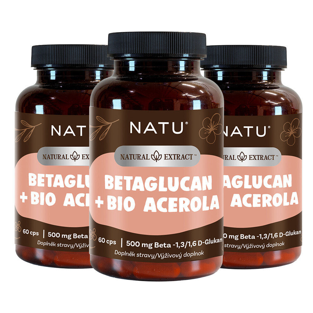 2+1 BetaGlukan 500 mg s BIO acerolou 60 kapslí