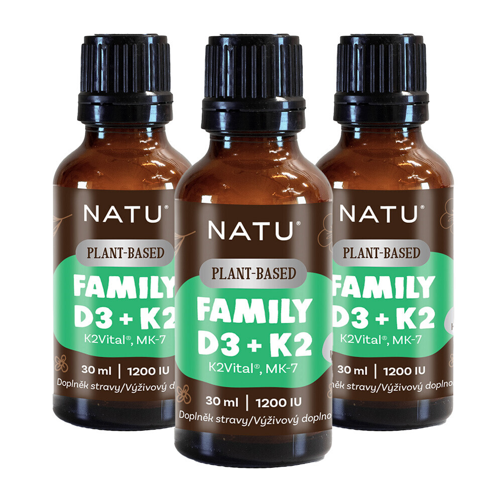2+1 Family Vitamin D3+K2 (MK-7) vegan 30 ml