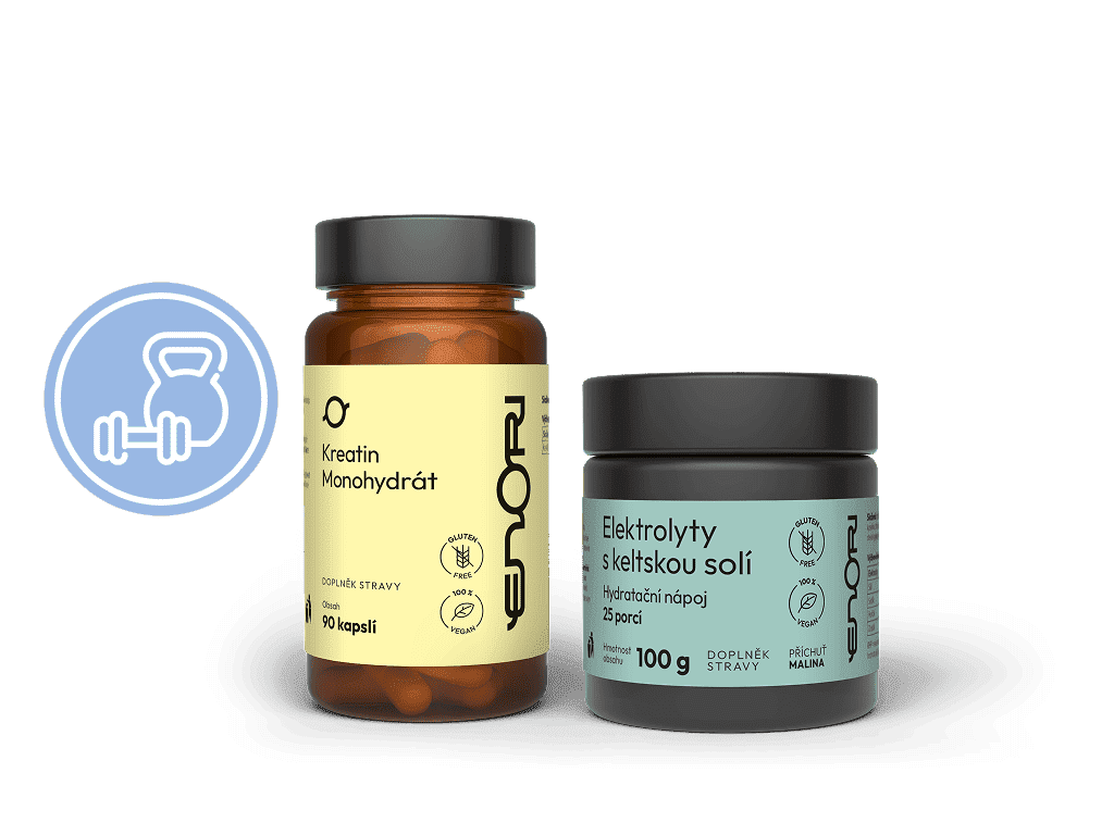 Enori set pro výkon a hydrataci, 1x 90 kapslí, 1x 25 porcí