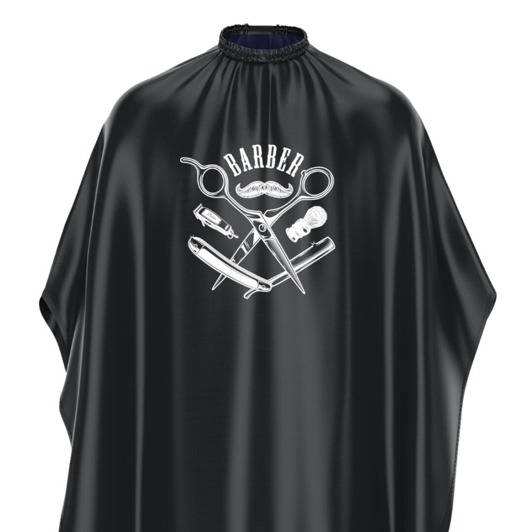 FNX Barber Cutting Cape - pláštěnky ke stříhání, na háček Black - černá