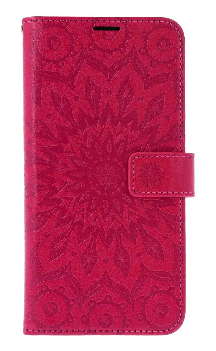 Pouzdro TopQ Xiaomi Redmi Note 14 Pro knížkové Mandala tmavě růžová 167724