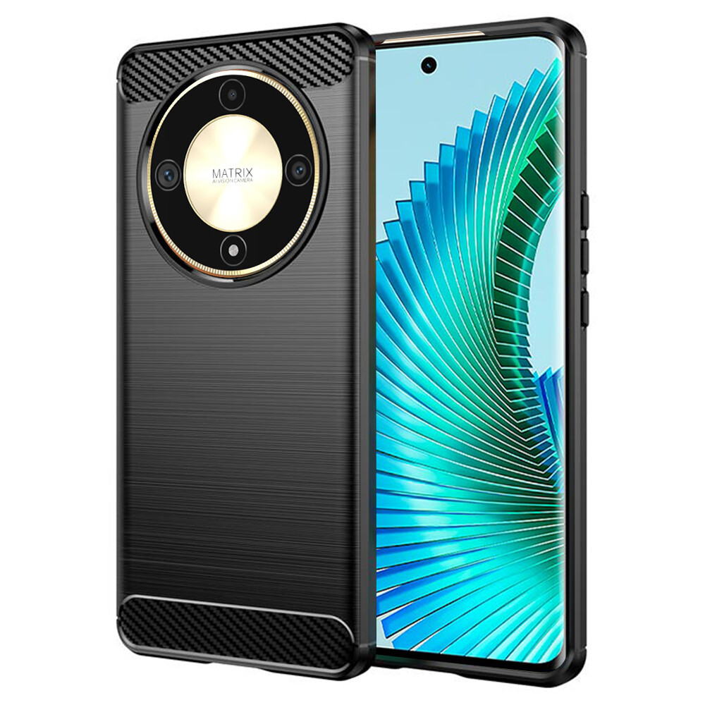 Techsuit Karbon Silikon Honor Magic6 Lite Černý
