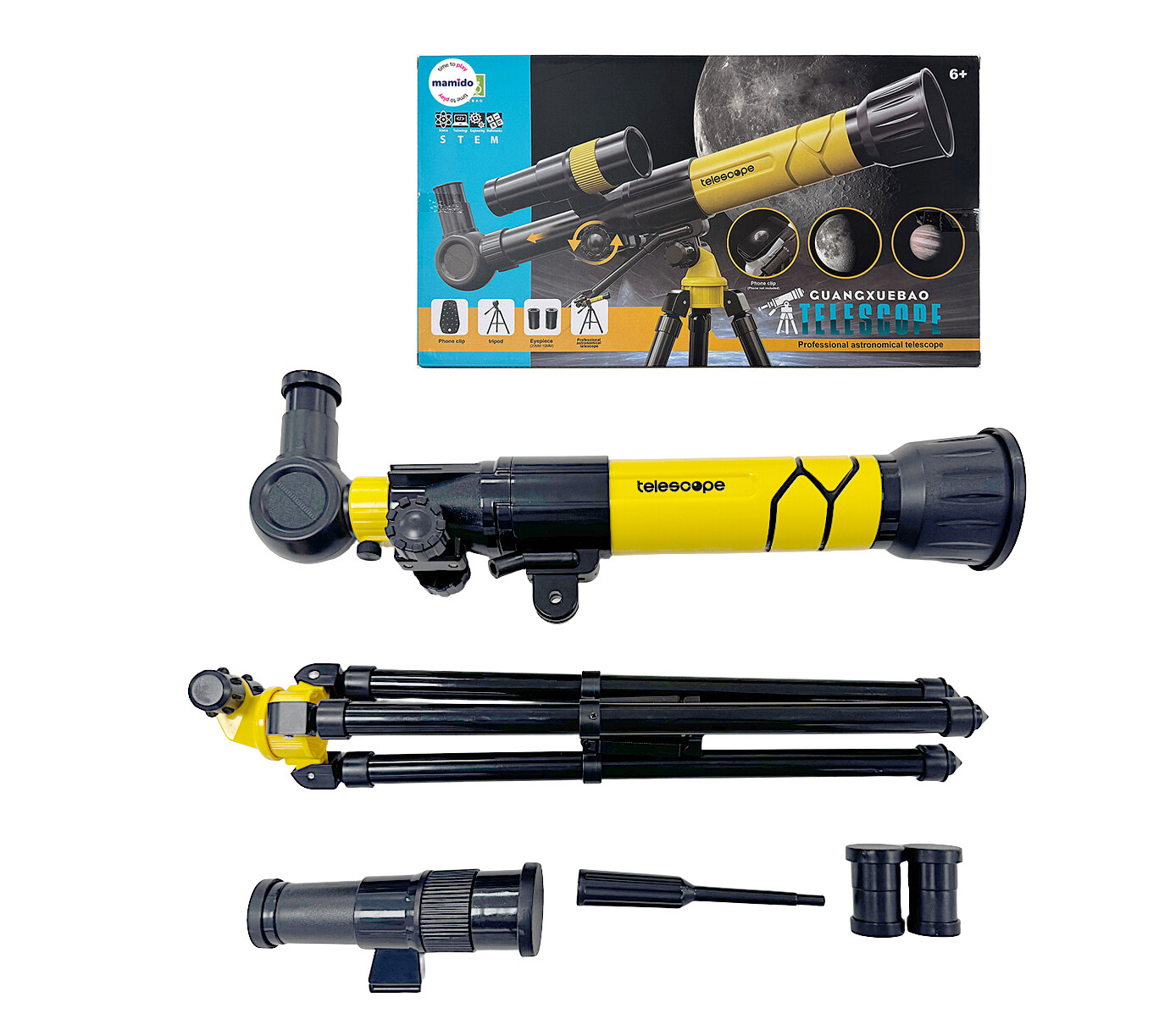 Mamido Mamido Dětský dalekohled se stativem MT1134 žlutý