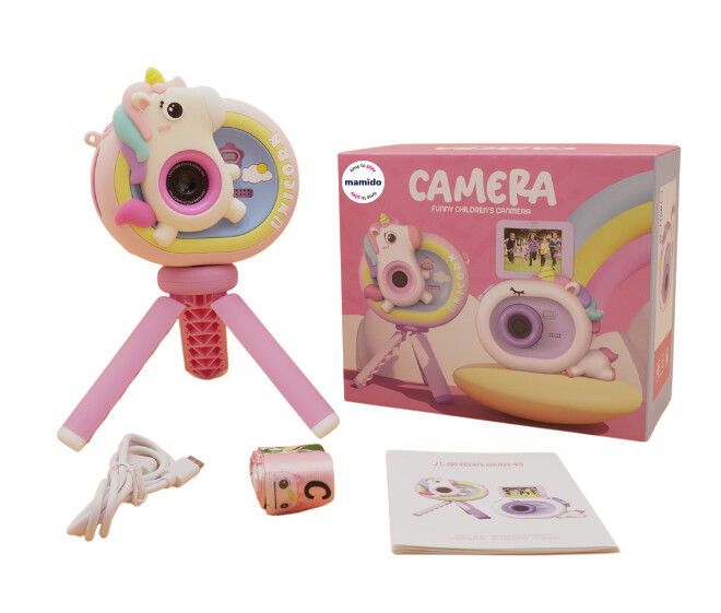 Mamido Mamido Kreativní dětská kamera jednorožec Rainbow Unicorn MT1402