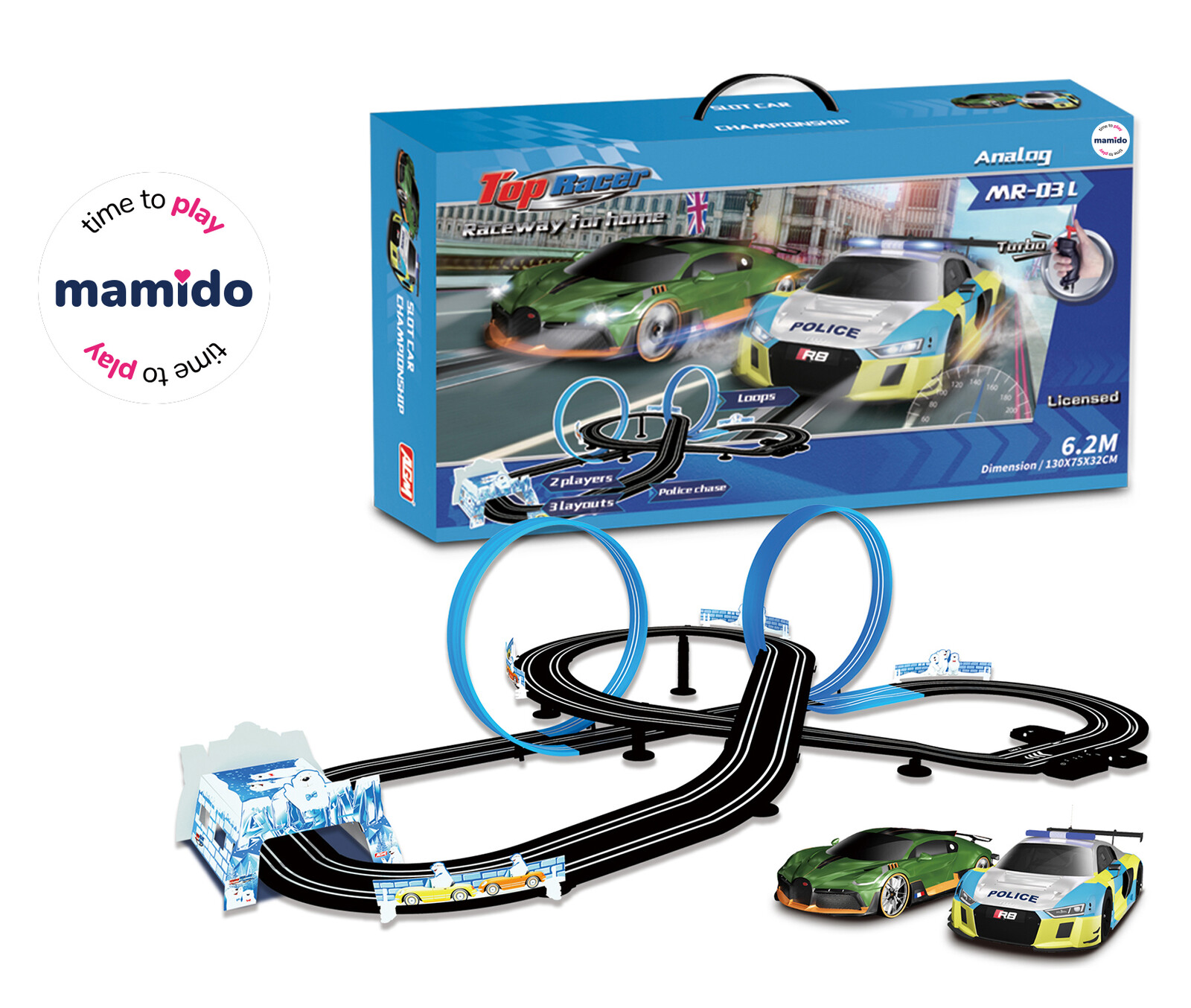 Mamido Mamido Autodráha Audi a Bugatti 6,2 metru 1:64 MT1530