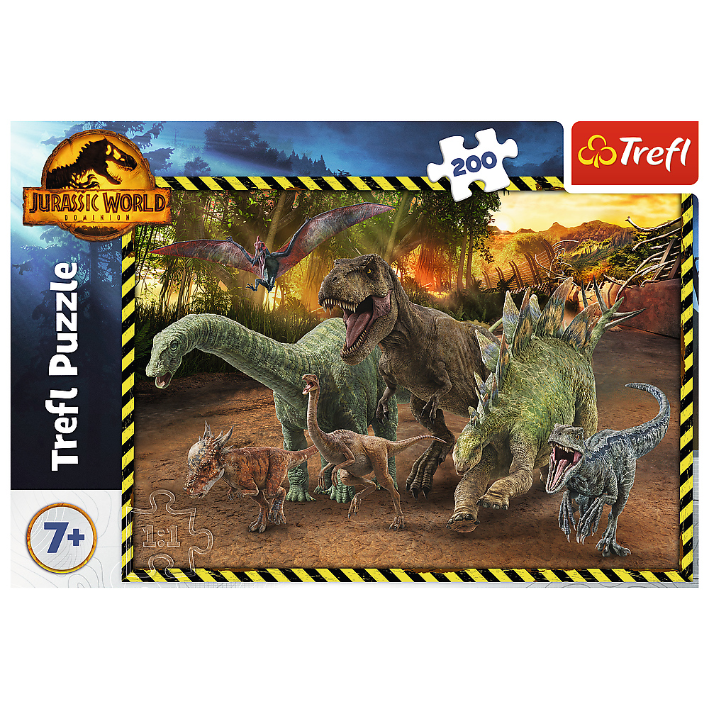 mamido Puzzle Dinosauři z Jurského parku 200 dílků Trefl