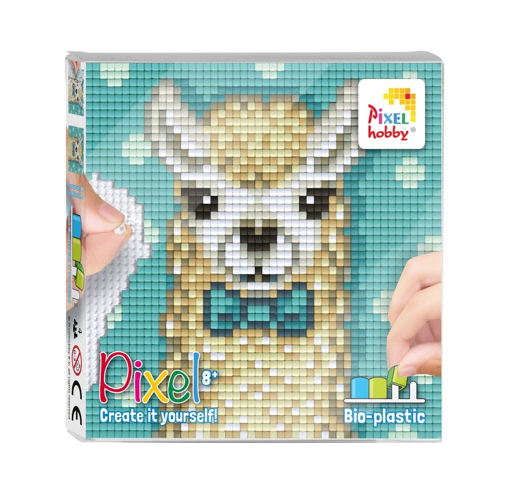 Pixelhobby Pixel sada s velkou podložkou lama - 1 ks