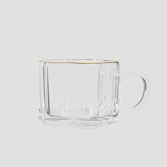 Hrnek ESTATE se zlatým okrajem 731822 250 ml