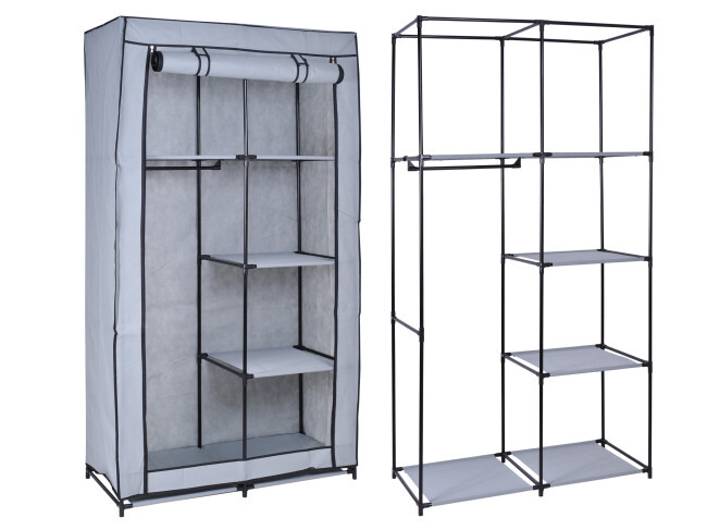 Šatní skříň MIRA šedá