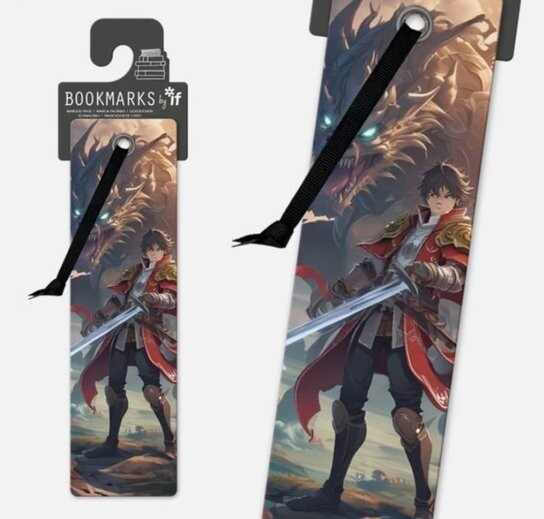 Manga záložka Bojovník a drak