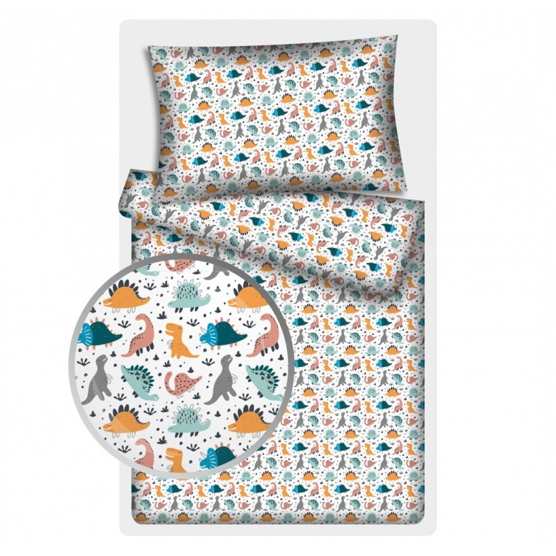 Polášek Povlečení bavlna dinosaurus 90x130 / 40x60, 90x130 / 40x60 cm