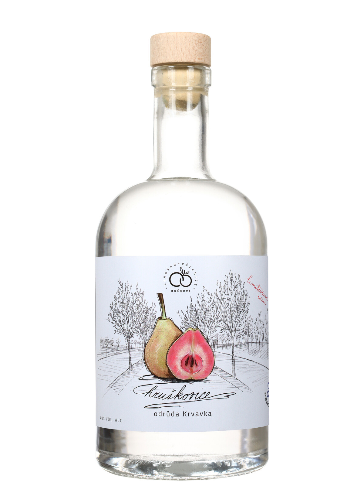 Pálenice Bučkovi Bučkova Hruškovice Krvavka 48% 0,5l