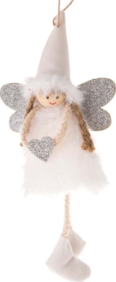 Textilní vánoční ozdoba 10 cm Angel – Dakls