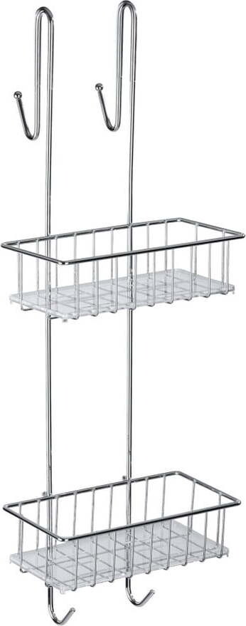 Závěsná koupelnová dvoupatrová polička Wenko Caddy Alto