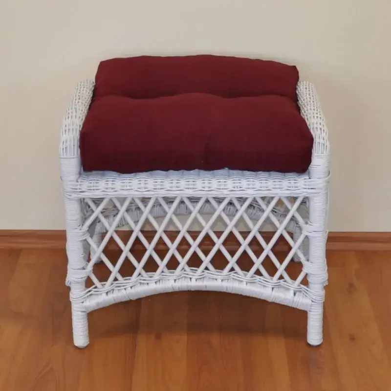 Axin Trading Taburetka Florida - bílá polstr vínový