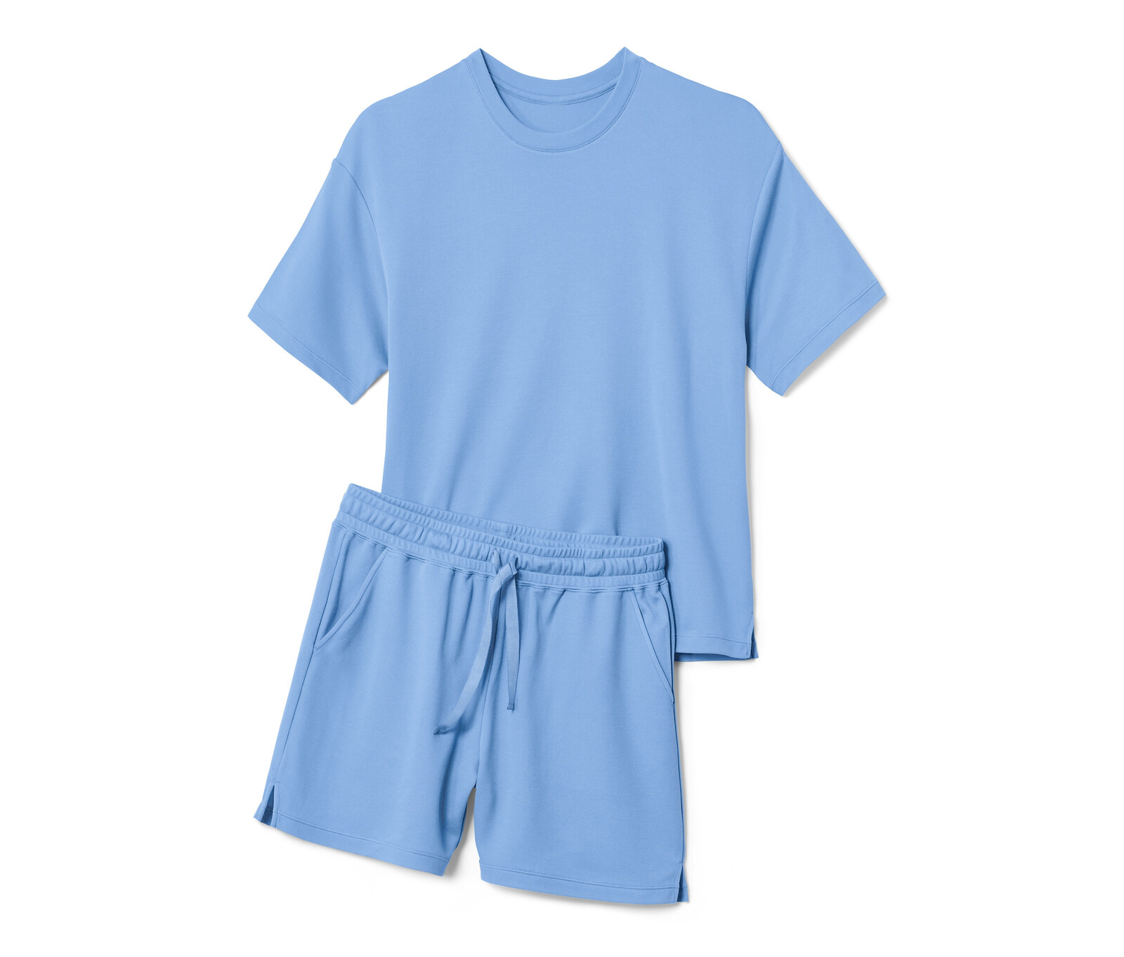 Tchibo - Domácí souprava piké se šortkami - pro ženy - vel. M 40/42 - barva: modrá