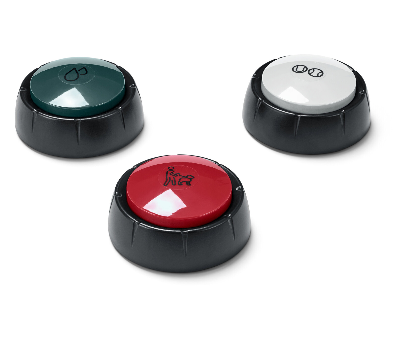 Tchibo - Tlačítka pro výcvik psů - barva: bílá