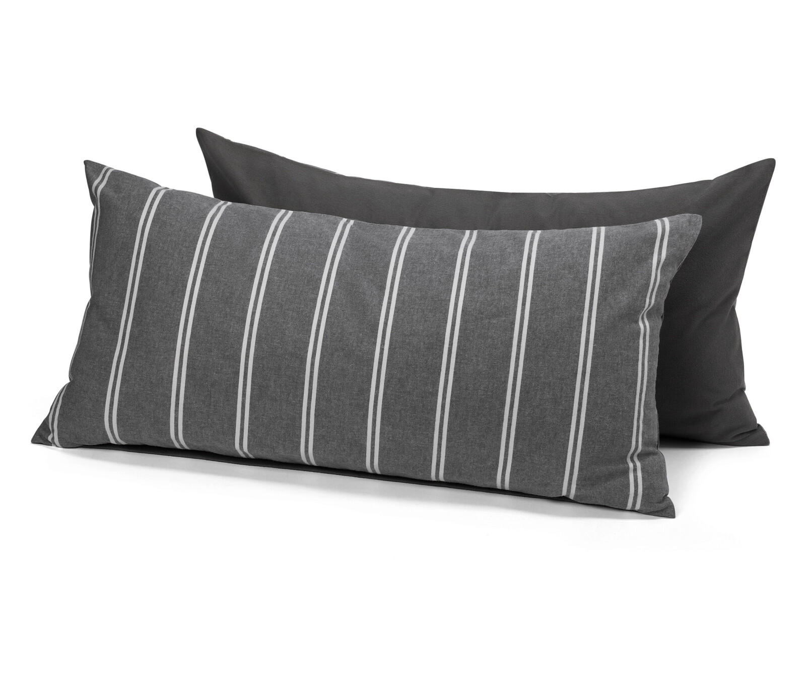 Tchibo - Povlaky na polštář z jemného flanelu - barva: šedá