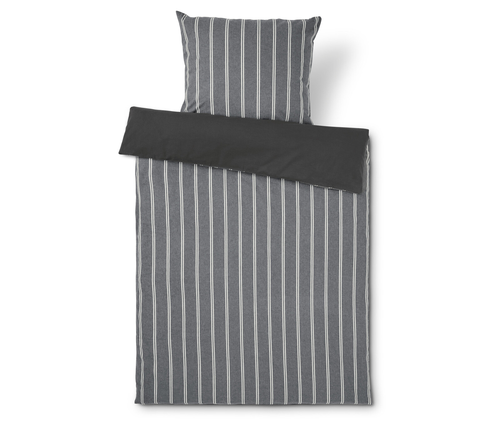 Tchibo - Povlečení z jemného flanelu - barva: šedá