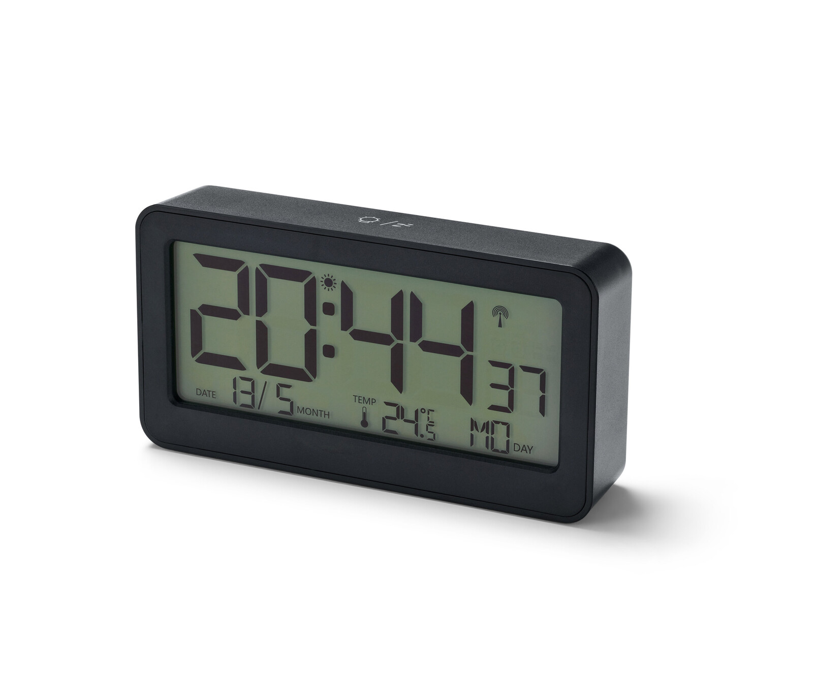 Tchibo - Rádiový LCD budík - barva: černá