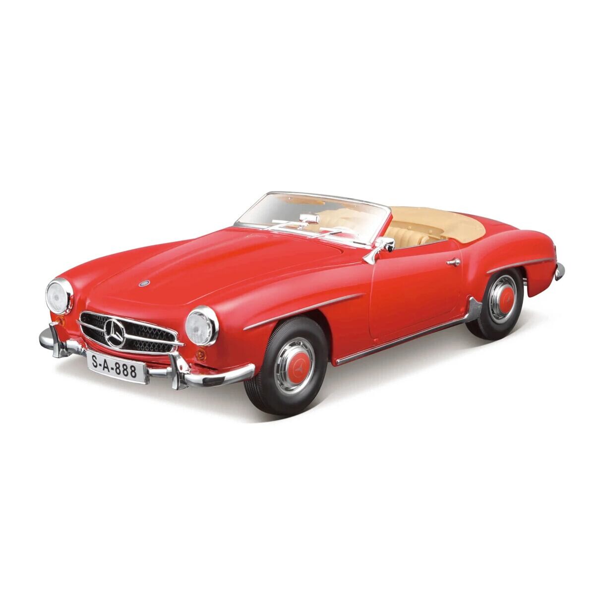 Maisto 1955 Mercedes-Benz 190SL, červená, 1:18