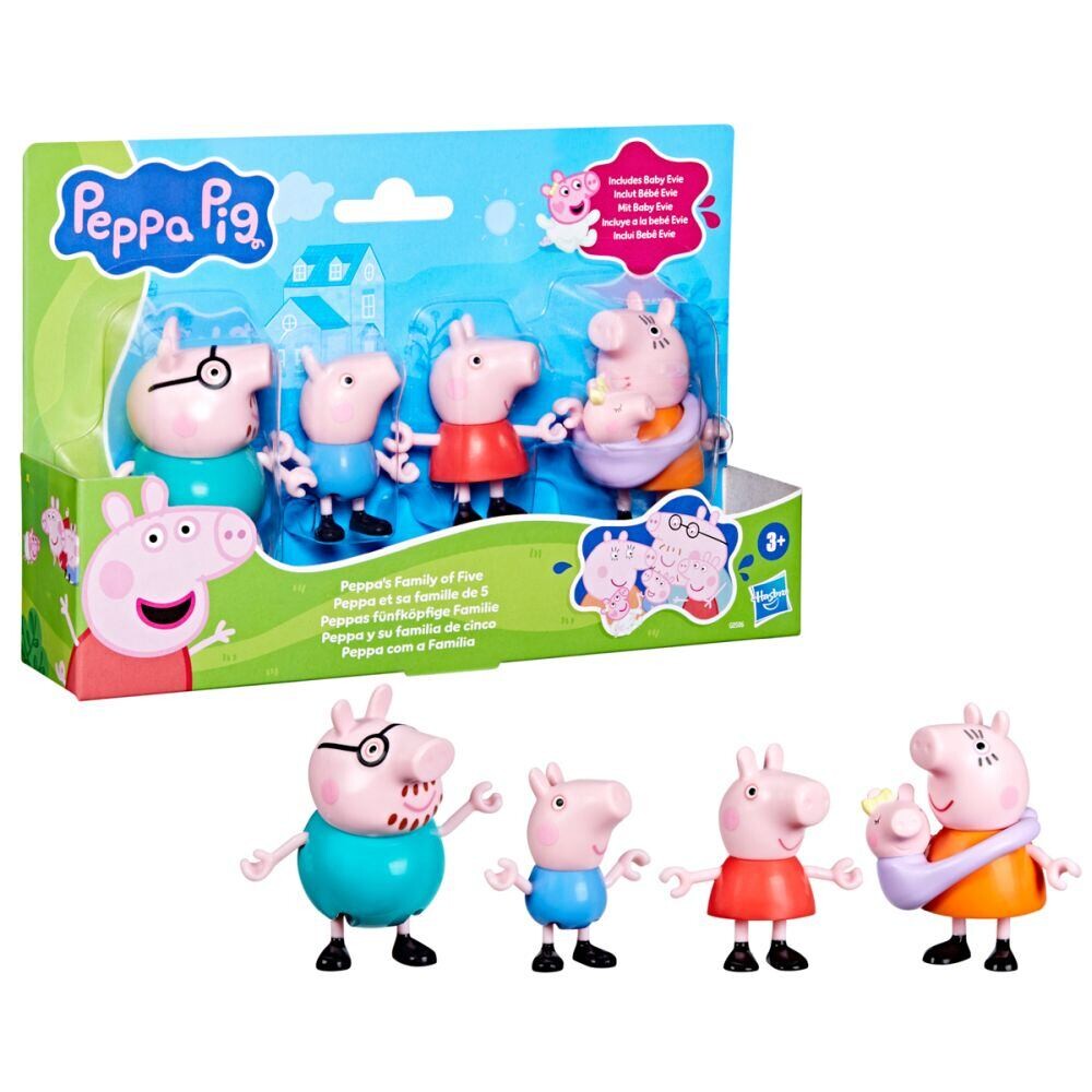 Hasbro Prasátko Peppa Pig rodinka, 5 figurek